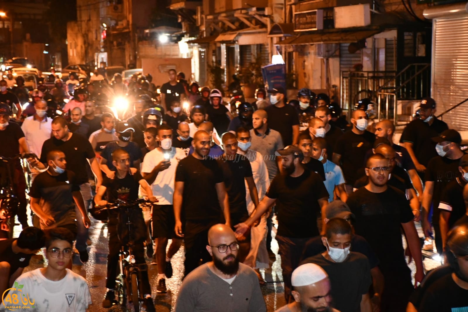 فيديو: انطلاق مسيرة دراجات نارية حاشدة في يافا رفضاً لنبش مقبرة الاسعاف